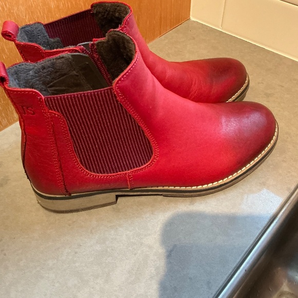 Josef Seibel Berlina red leather booties Eu 40 - Picture 3 of 7